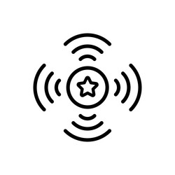 wireless connection pictogram wifi network line vector image