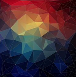 abstract colorful triangle geometric background vector image