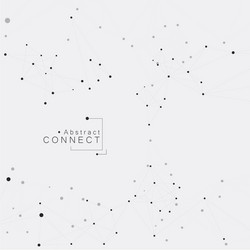 abstract molecular structure connected vector image