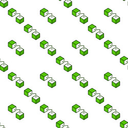 two connected blocks modern seamless pattern vector image