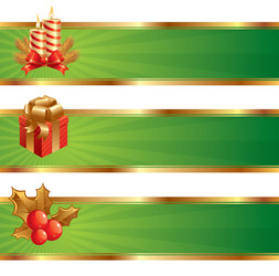 Vertical christmas banners Royalty Free Vector Image