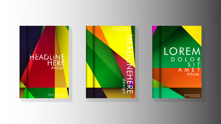 geometric style with gradients and transparency vector