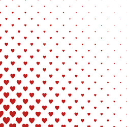 red and white heart pattern background vector