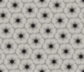 seamless pattern repeating geometric elements vector image