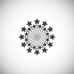sparkle icon on background for graphic and web vector image