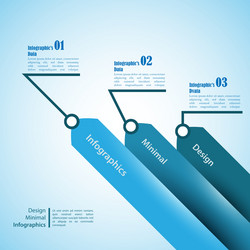 three arrows use for infographics vector image