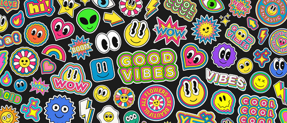 Cool Stickers Vector Images (over 43,000)