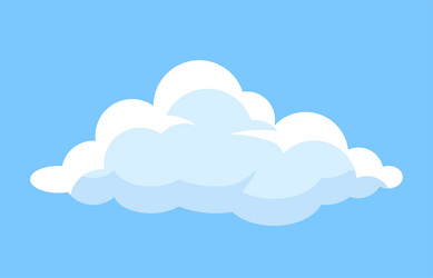 Cute cloud icon Royalty Free Vector Image - VectorStock