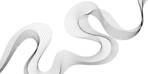 flowing dots particles wave pattern vector image