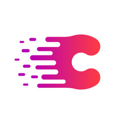 Letter C Dots Icon vector image