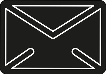 Message icon envelope - mail send letter vector