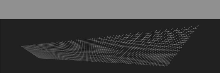 tilted skew 3d grid mesh vector image