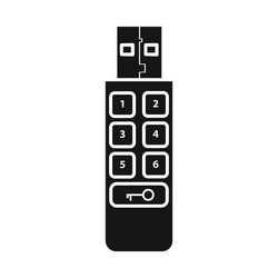 Design of usb and memory logo web element vector