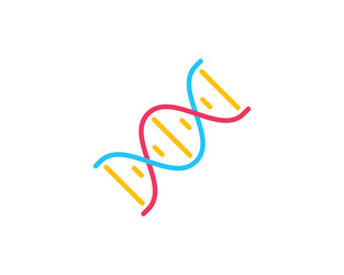 dna icon modern simple flat life evolution sign vector