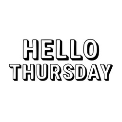 hello tuesday phrase vector