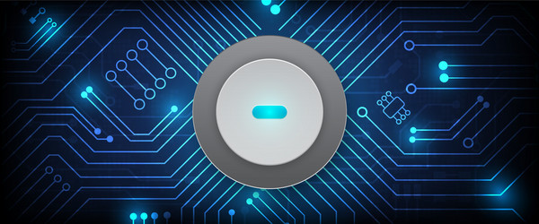 hi-tech digital data connection system vector image