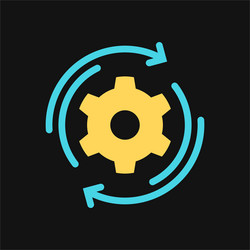 icon reload setting vector image