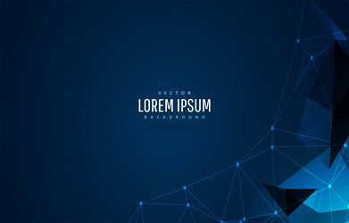 digital technology background with lines mesh vector image