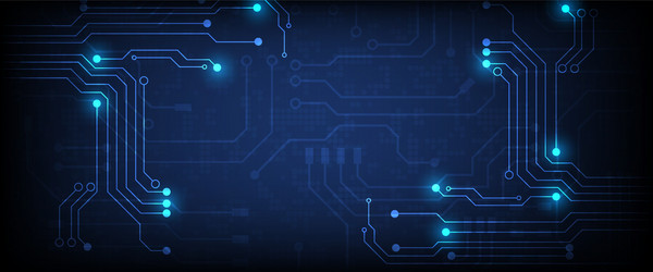 hi-tech digital data connection system vector image