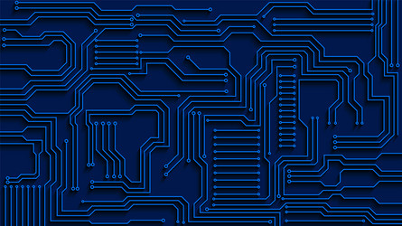 Digital Circuit Technology Background vector image
