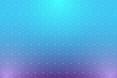 geometric pattern with connected lines and dots vector image