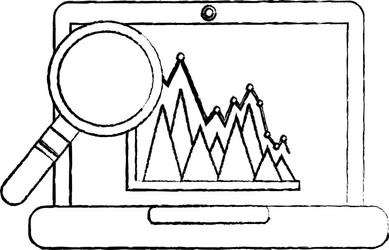 Graph chart icon image vector