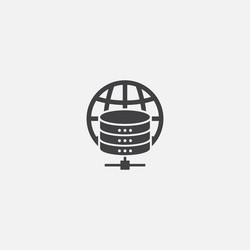 web hosting base icon simple sign vector image