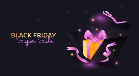 Black friday banner vector