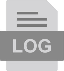 log file document icon vector image