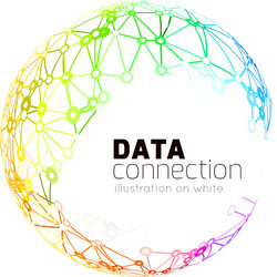 Abstract Network Connection Background vector image