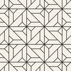 Geometric Line Tiling Pattern vector image