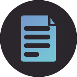 paper document file block style icon vector image