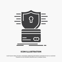 security credit card hacking hack icon glyph vector image