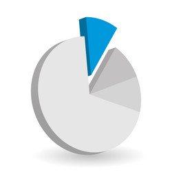 Pie chart design element vector