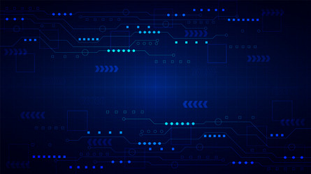 technology background with hi-tech digital data vector image