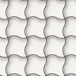 Seamless pattern of curved lines vector