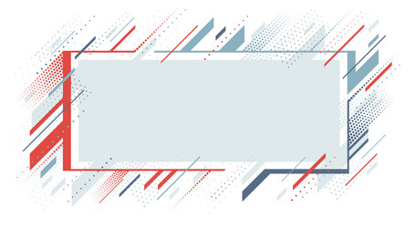 artistic colorful frame with different elements vector image