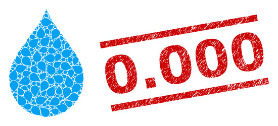 Drop recursive mosaic icons and textured 0 vector