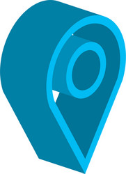 pin pointer location isometric icon vector image