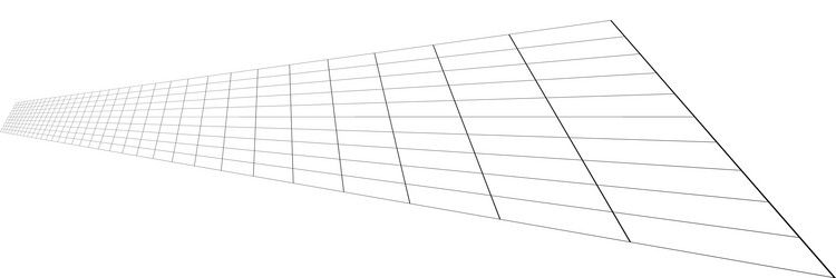 tilted skew 3d grid mesh vector image