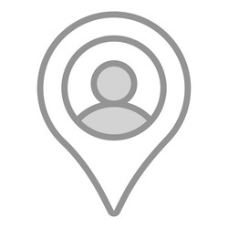 user location icon interface as a simple vector image