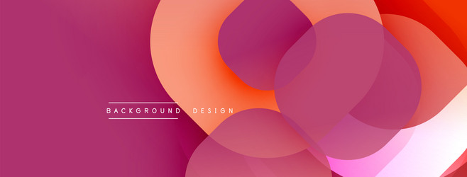 abstract background features overlapping circles vector image