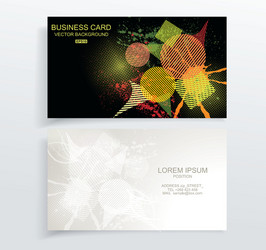 Abstract creative business cards vector