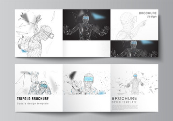 minimal editable layout of two square vector image