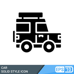 Car icon flat style Royalty Free Vector Image - VectorStock