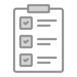 Clipboard icon user interface as a simple sign vector