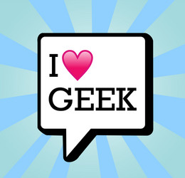 Communication Bubble - Geek Message vector image
