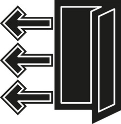logout icon - exit sign or register button vector