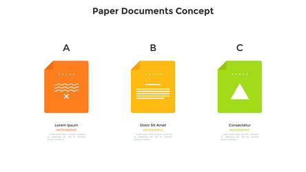 Flat infographic template vector