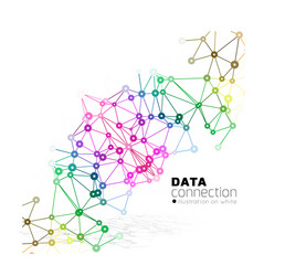 Abstract Network Connection Background vector image